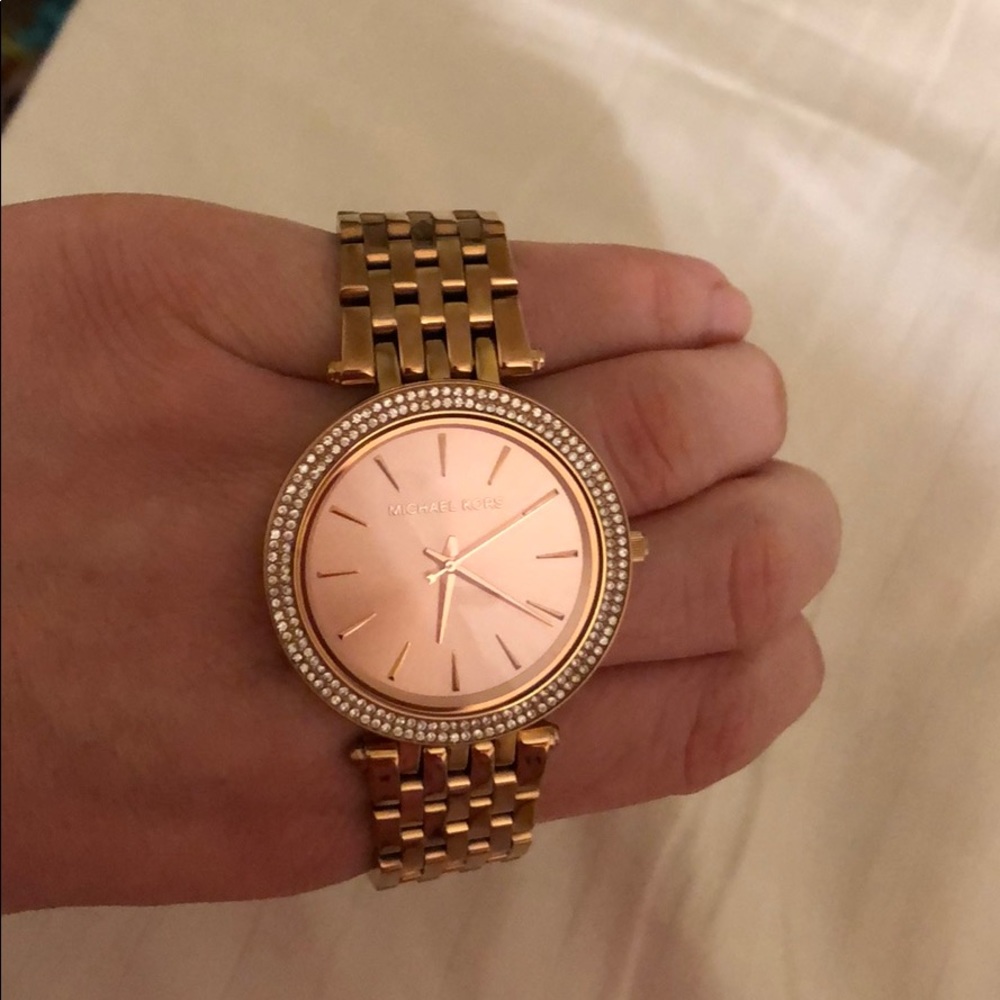 MK Darci Rose Gold Stainless Steel Bracelet Watch - Picture 6 of 6